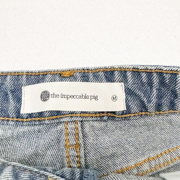 The Impeccable Pig Denim Jean Shorts 2.7 August Apparel Size Medium - Picture 2 of 7